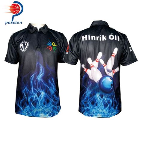 2020 New Arrival High Quality Custom Sublimated Bowling Shirts With 14