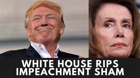 White House Rips Dems On Sham Impeachment Youtube
