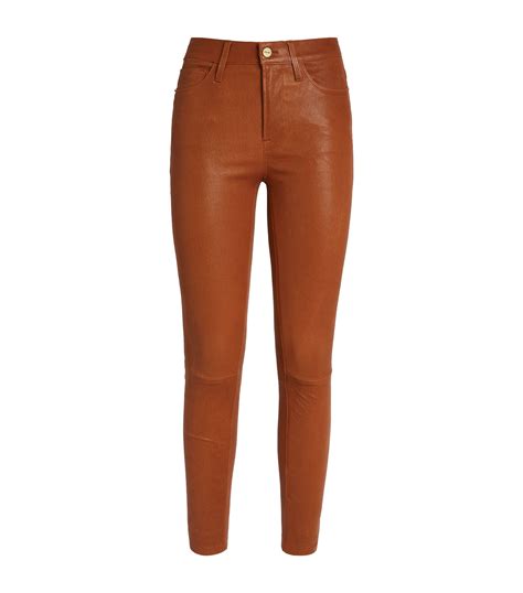 Le High Leather Skinny Jeans