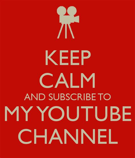 Keep Calm And Subscribe To My Youtube Channel God Parents Keep Calm