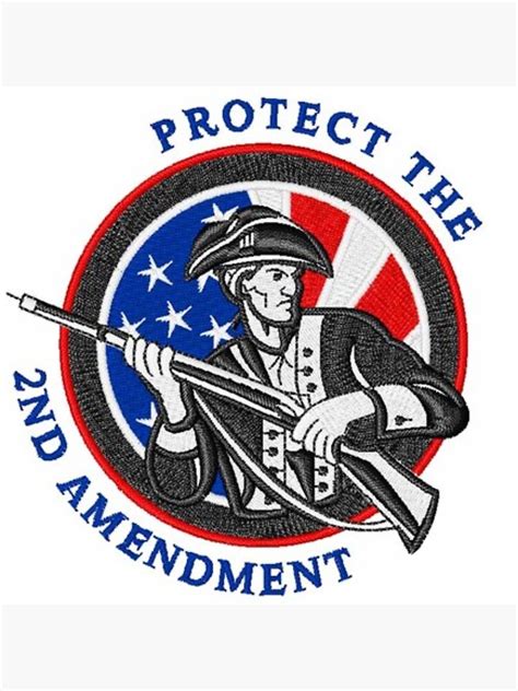 American Militia Protect 2nd Amendment Us Flag Poster For Sale By