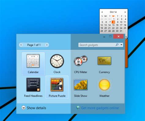Desktop Gadgets And Sidebar For Windows 10
