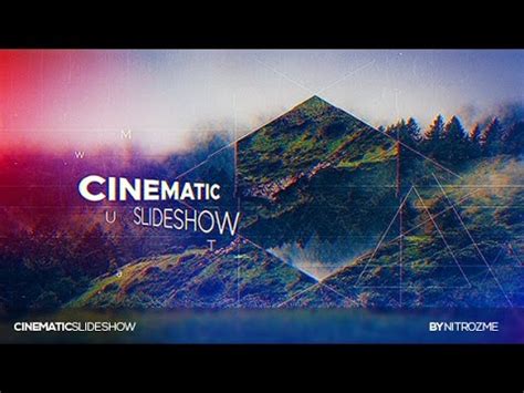 Give your media work that desired look and feel by browsing motionelements' extensive high quality after effects templates. Cinematic Slideshow | After Effects template - YouTube