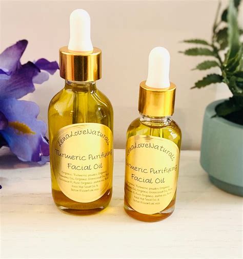 Turmeric Purifying Facial Oil Vitamin C Turmeric Oil Skin Etsy