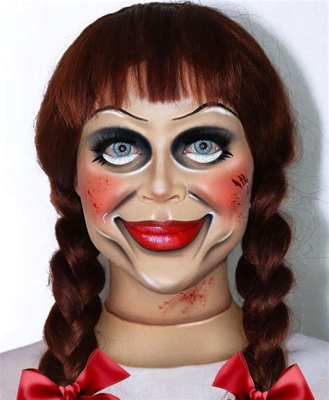Bringing Out Annabelle To Play 👹 Halloween Makeup Annabelle