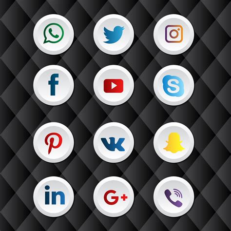 Social Media Icons Vector Dadslending