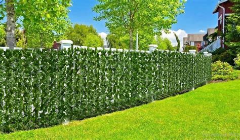Artificial Ivy Privacy Fence Screen Artificial Hedges Fence Etsy