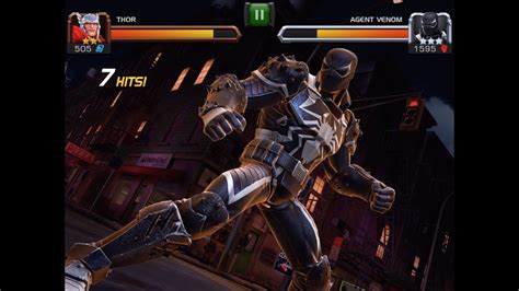 Thor Vs Agent Venom Boss Battle Marvel Contest Of Champions Youtube