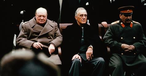 World Leaders At The Yalta Conference 1945 World War Ii Political