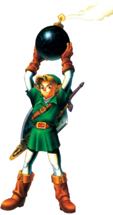 Link Holding A Bomb Oot Ocarina Of Time Homestuck Legend Of Zelda