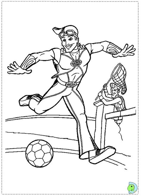 Lazy Town Coloring Page
