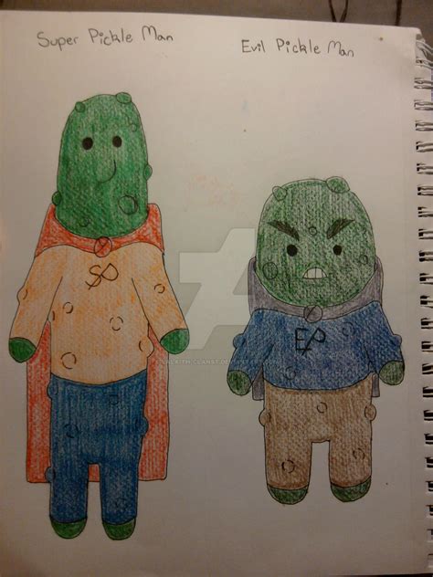 Super Pickle Man And Evil Pickle Man By Lalaith Clanst On Deviantart