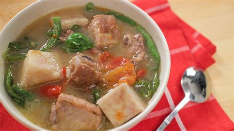 Filipino Sinigang Recipe W Pork Ribs Asian Recipes Youtube