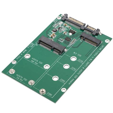 Msata M2 Ngff Ssd To Sata Converter Adapter Combo Card M2 2 In 1