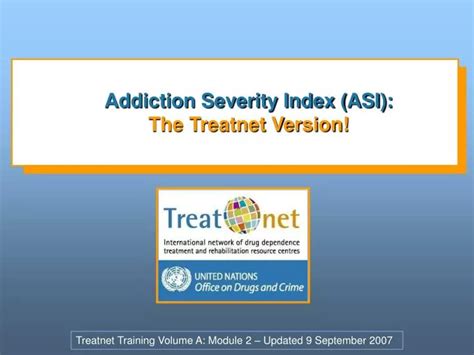 Ppt Addiction Severity Index Asi The Treatnet Version Powerpoint