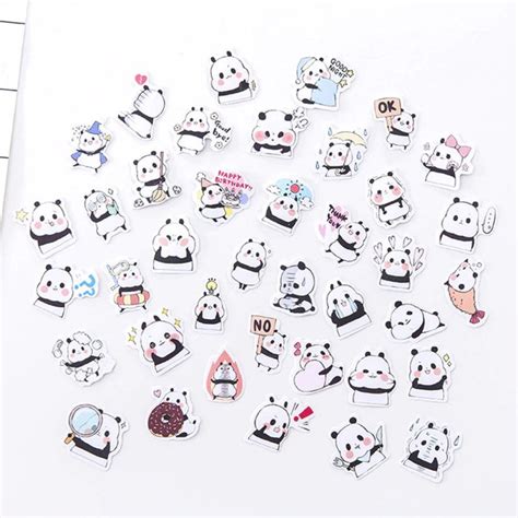 Cute Panda Stickers Planners Journals Stickers And More
