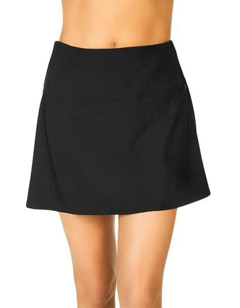 Miraclesuit Solid Flared Swim Skirt In Black Lyst