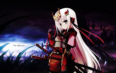 Anime Girl Warrior Wallpaper Wallpapersafari
