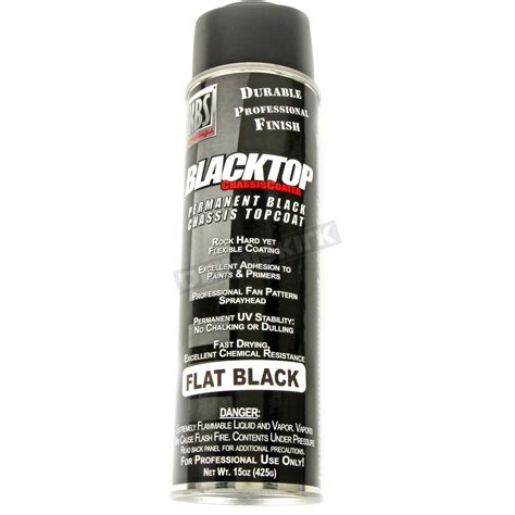 Kbs Coatings Flat Black Blacktop Chassis Paint 15 Oz 8112 Dirt