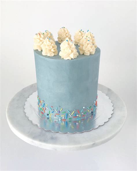 Buttercream Confetti Light Blue Cake Cookies And Cream Cake Cake