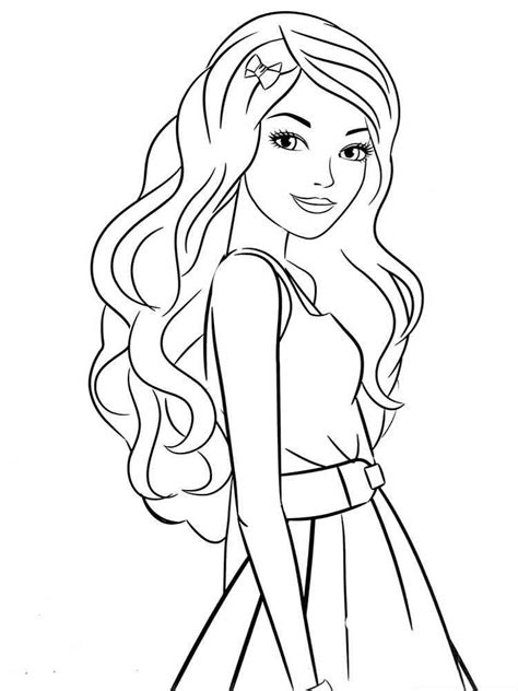 Beautiful Girl Coloring Pages