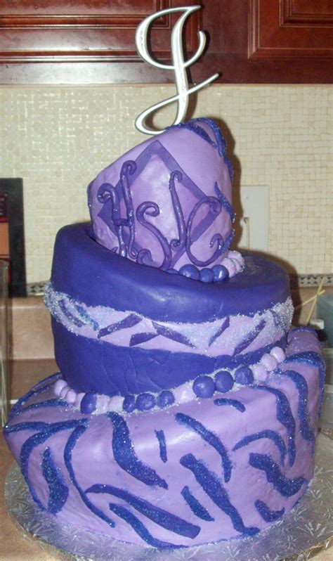 50th Birthday Party Purple Diva Cake