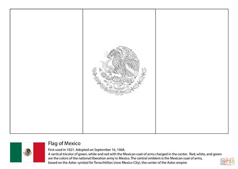 See mexican flag stock video clips. Mexico Coloring Pages Printable - AZ Coloring Pages | Flag ...