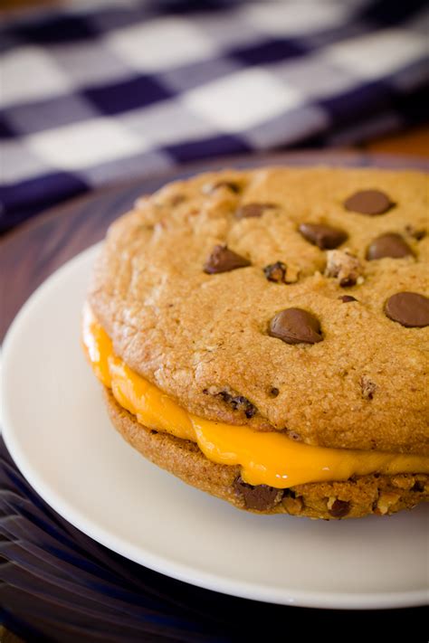 Chocolate Chip Cookie Grilled Cheese Sandwiches Cupcake