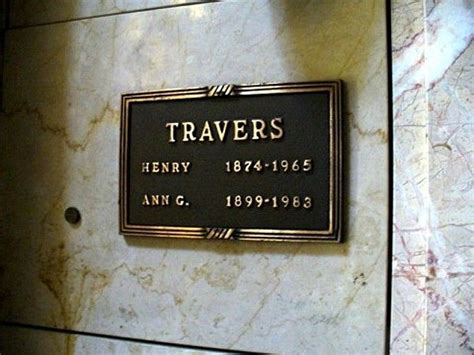 Beneath Los Angeles Henry Travers Traver Famous Graves Henry