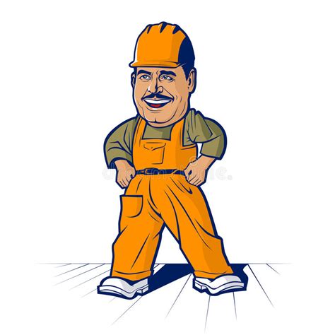 Cartoon Builder Worker Man Stock Images - Image: 22967454