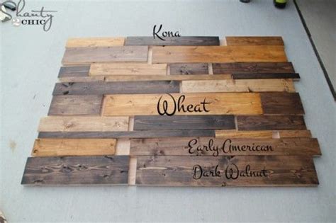 So planning and testing is really important! DIY Planked Headboard | Pallet headboard diy, Plank headboard, Staining wood