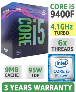 9m cache, up to 4.10 ghz. Intel Core i5 9400F Processor - BX80684I59400F - Free Shipping