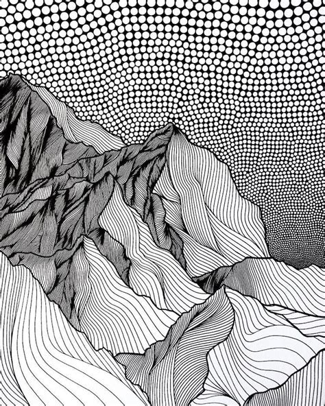 Artist Draws Countless Lines And Dots To Capture The Majestic Beauty Of