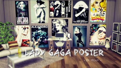 Sims 4 Ccs The Best Lady Gaga Poster By Melly