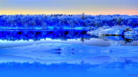 Frozen Lake Reflection Frozen Lake Fog Winter Hd Wallpaper Peakpx