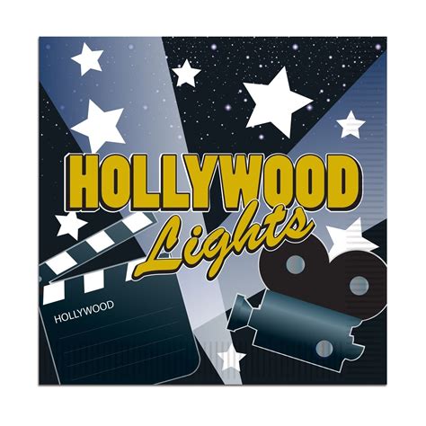Hollywood Lights Luncheon Napkinschina Wholesale Hollywood Lights