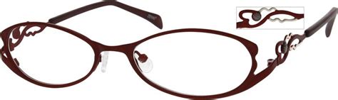 Red Stainless Steel Full Rim Frame 7948 Zenni Optical Eyeglasses