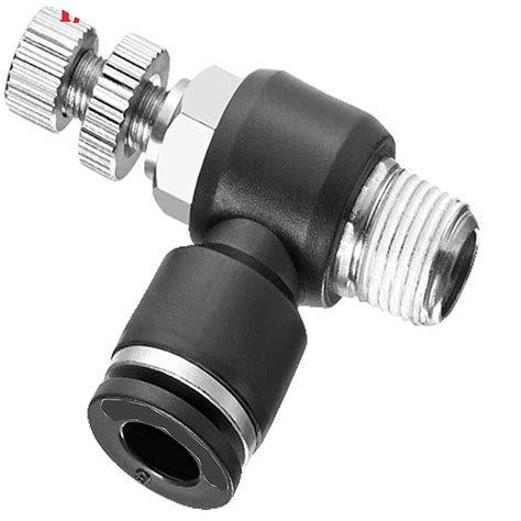 Buy Utah Pneumatic Nylon And Nickel Plated Brass Push To Connect Air Flow