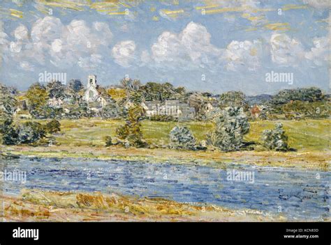 Childe Hassam Landscape At Newfields New Hampshire Stock Photo Alamy
