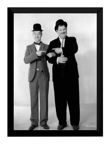 Quadro Decorativo O Gordo E O Magro Laurel And Hardy 42x29cm