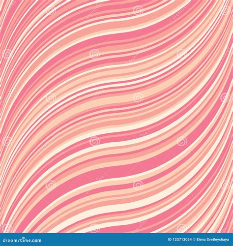Wavy Stripes Colorful Bright Fresh Vector Pattern Geometric Abstract