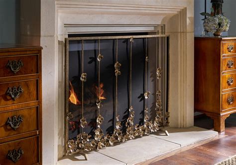Elevate Your Hearth With Hand Painted Fireplace Screen Artistry