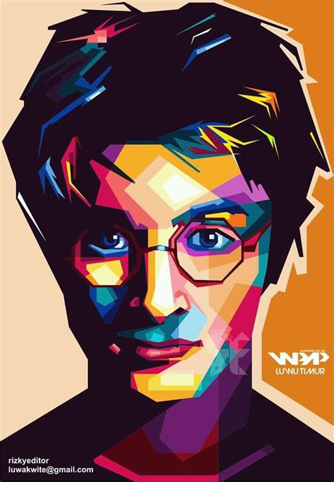 Harry Potters In Wpap Popart Portrait Pop Art Portraits Wpap Art