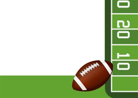 Football Border Pdf Printable Blank Sports Template Instant Download