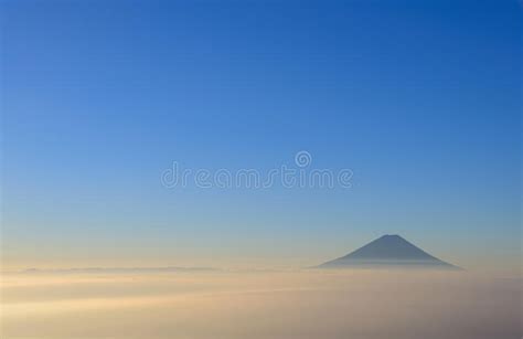 Mtfuji And Sea Of Clouds In The Early Morning Stock Photo Image Of