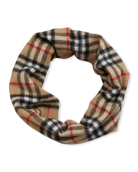 Burberry Kids Vintage Check Cashmere Snood Scarf In Beige Natural Lyst