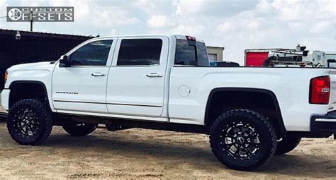 Wheel Offset 2015 Gmc Sierra 2500 Hd Aggressive 1 Outside Fender