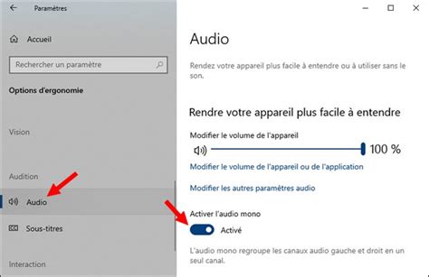 Comment Activer Laudio Mono Sur Windows 10 Et 11