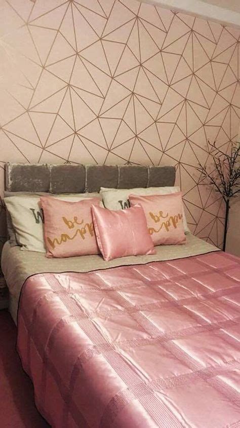 Zara Shimmer Metallic Wallpaper Soft Pink Rose Gold Cute