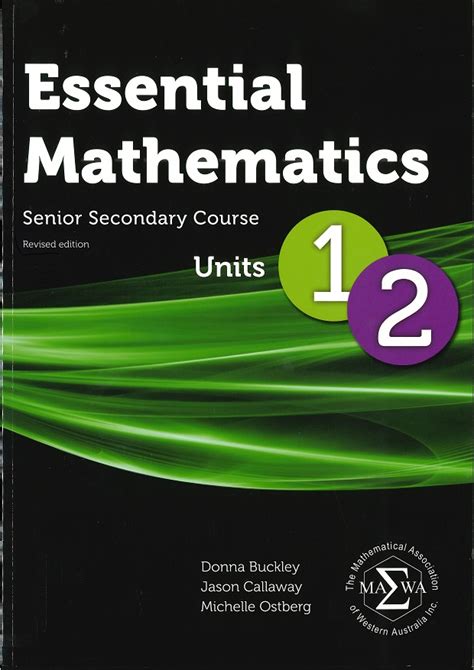 Essential Mathematics Units 1 And 2 Student Ebook Year 11 Via